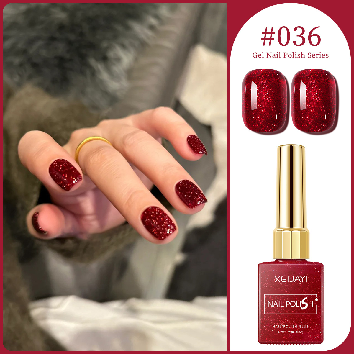 Macaron color pegamento de uñas 2025 nuevo estilo de moda Chellie rojo oliva verde pegamento de uñas