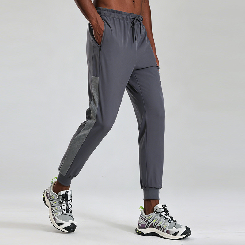 Ice Silk Pants for Men, Summer Ultra-Thin Quick-Drying Pants, Casual Elastic Breathable Outdoor Sports Long Pants for Men
