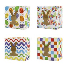 亚马逊复活节礼盒 兔子镂空开窗透视款 节日派对伴手礼糖果包装盒