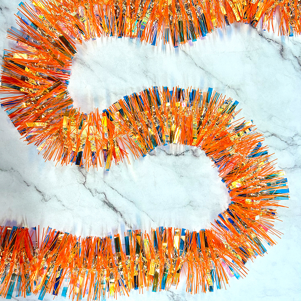 Colorido oro de lana alargada cinta de colores suministros de boda Día de los niños cumpleaños Navidad boda escalera decoración del aula