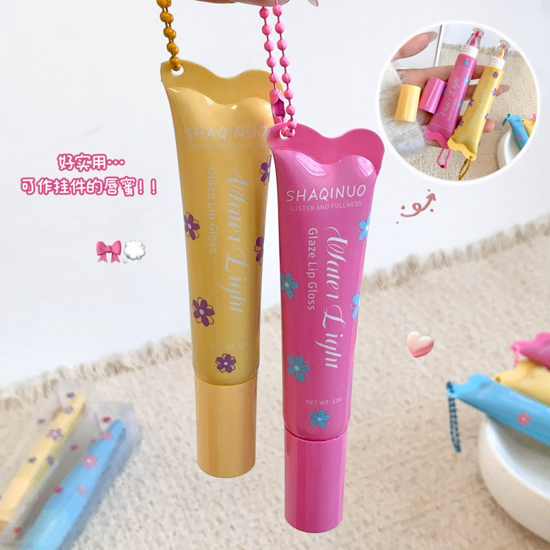 SHAQINUO esmalte labial de agua esmalte labial de espejo esmalte labial de color humectante colgante de aceite labial brillo labial maquillaje transfronterizo image 5