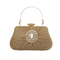 New evening bag, fashionable diamond-encrusted clutch bag, cross-border cheongsam dress, ladies hand-held evening bag, Clutch bag
