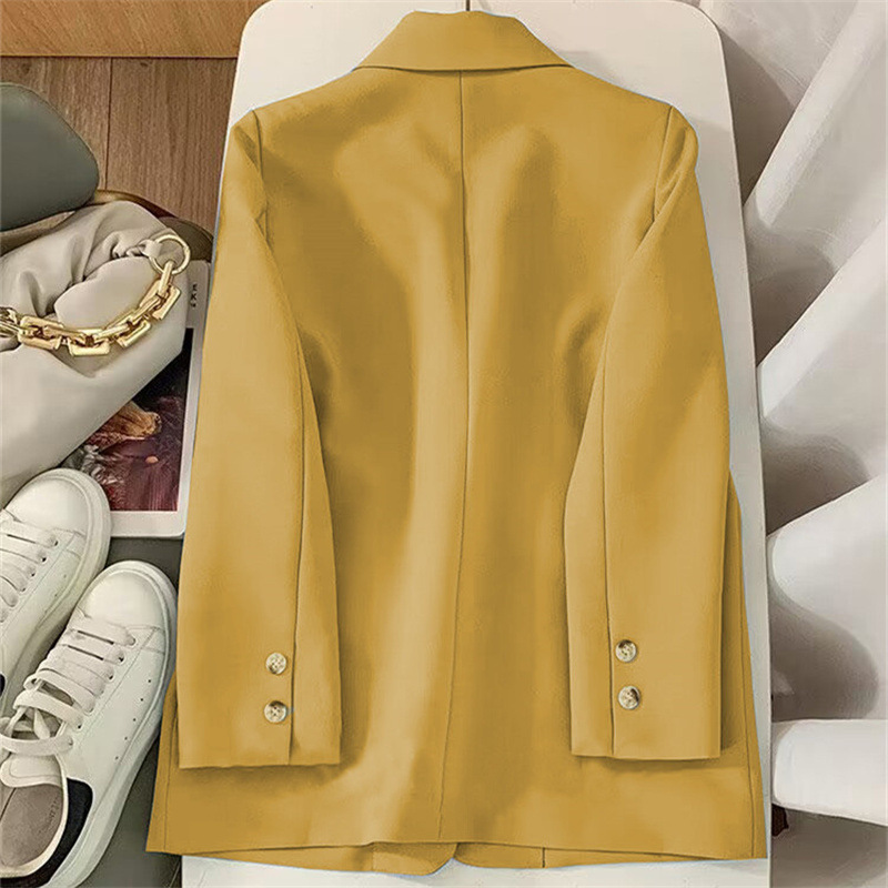 Spring classic elegant lemon classic suit jacket