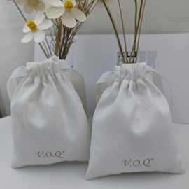 加厚帆布束口袋子柔顺丽天鹅绒拉绳袋环保循环使用居家旅行礼品袋