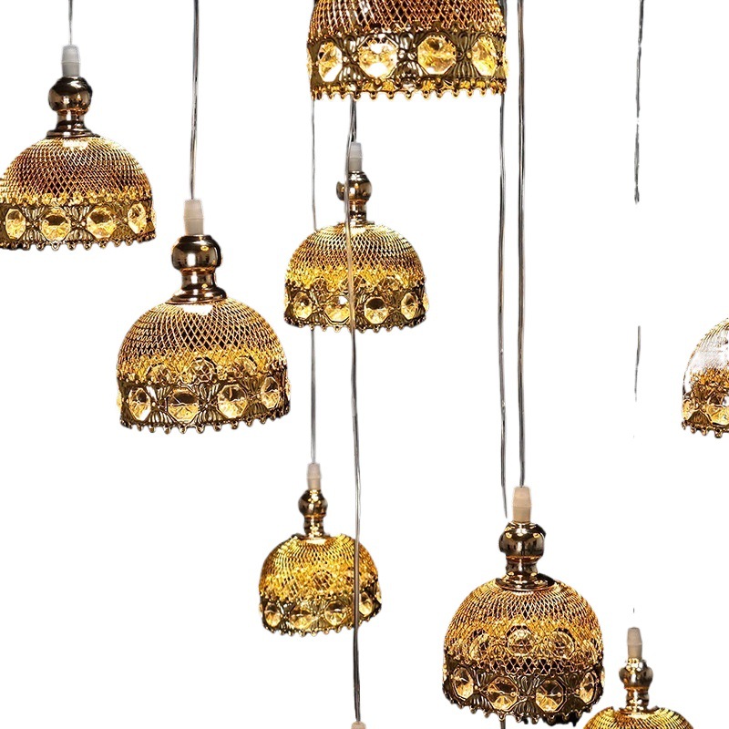 Suministro directo de fábrica de accesorios para bodas, nuevo techo de boda, decoración de accesorios, candelabros de alta iluminación de estrellas de la suerte creativa