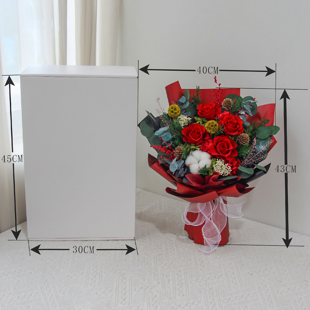 Yongshenghua ramo grande Chijin Yonghua mayorista personalizado Día de la madre Regalo del día de San Valentín con caja de regalo Yongshenghua producto terminado