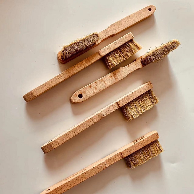 QSGYSY cepillo de cerdas escalada Roble Haya cepillo de escalada Haya pelo de cerdo cepillo de escalada cepillo de madera