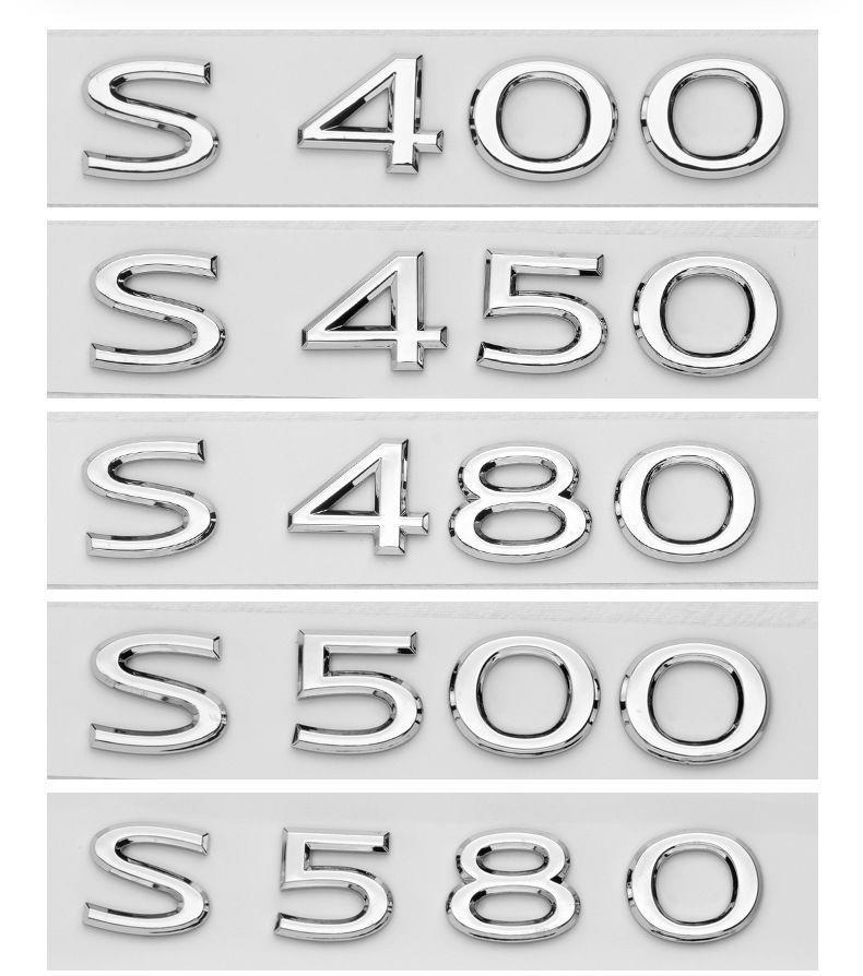 Suitable for 2021 Maybach S400 car stickers, S480 rear emblem, S580 car logo, S600 engine displacement badge, and S680 modifications