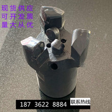 三翼75探水钻头 金刚石复合片  PDC合金钻 烧结体42追丝扣钻头