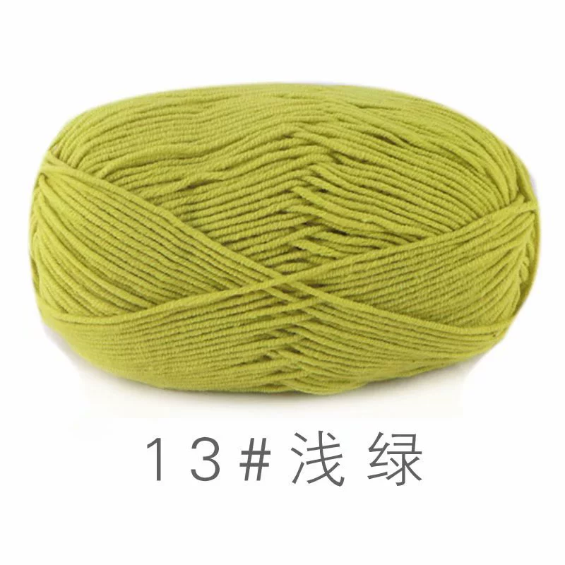 Шерстяная пряжа из combed cotton 4-ply, моток 50 г, нитка 2 мм для крючка и вязания, разноцветная