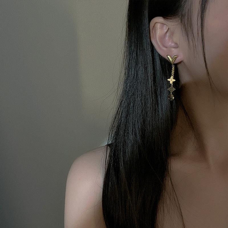 Fashion Flower Titanium Steel Plating Earrings Necklace