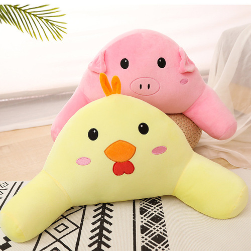 Cartoon animal waist support pillow, office sedentary chair cushion, car waist support pillow, seat pillow