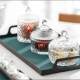 Mongolian Yurt Glass Candy Jar Crystal Degaussing Jar Thickeneded Ins Style Sugar Jar with Lid Home Wedding Gift Ornaments