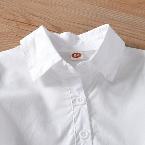 Ladies' Summer Dress New Arrival Girls' Baby Korean Style Collar with Large Skirt Children's Short Sleeve Princess Dress
