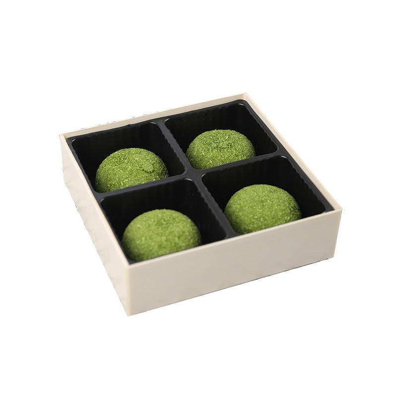 青团包装盒四粒雪媚娘盒一次性木质包装木制盒子礼盒甜品环保材质