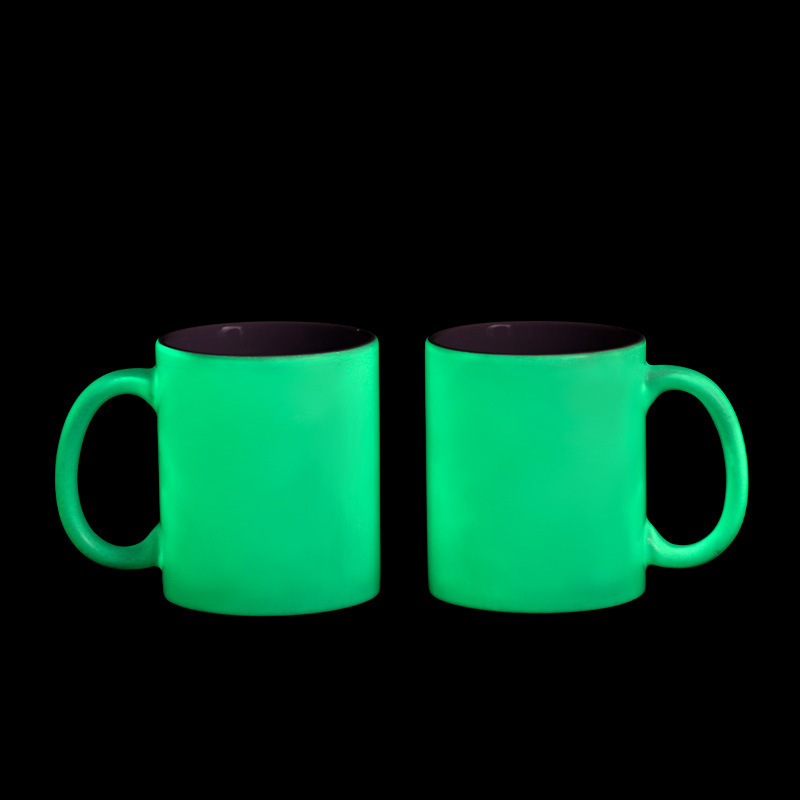POD热转印白杯马克杯涂层杯全幅夜光杯广告白杯个性创意DIY情侣杯