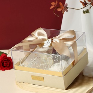 Souvenir Wedding Velvet Acrylic Translucent Gift Box One-Piece Dropshipping Gift Box Gift Wedding Holiday Gift