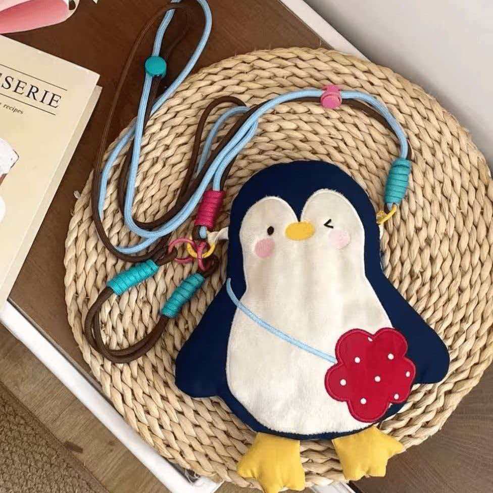 26 new cute phone bags for girls, lightweight nylon Korean-style mini dopamine color-blocking crossbody bag