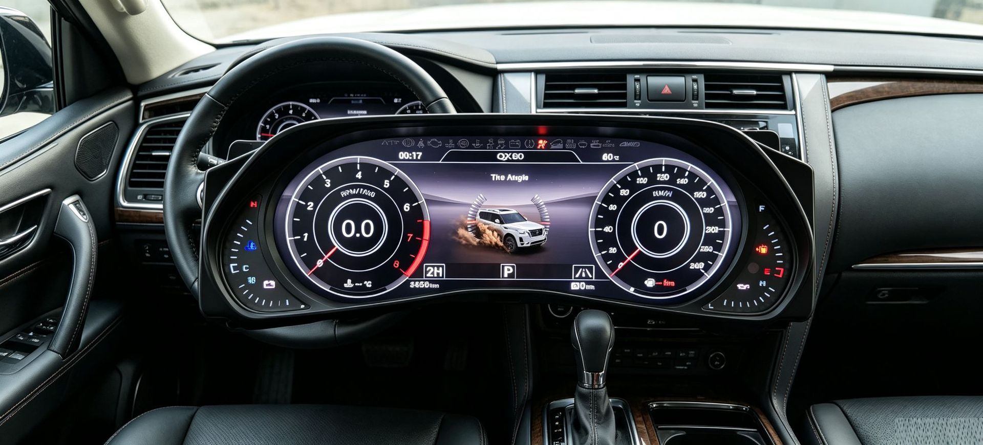 Suitable for Nissan Patrol Y62 and Infiniti Qx Series Modification and Upgrade to Full Lcd Instrument Panel 12.3inch