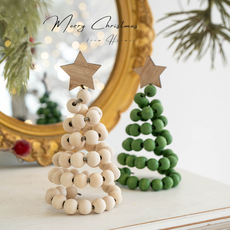 クリスマス装飾クリスマス装飾アイデア北欧ins木製クリスマスツリーデスクトップ装飾装飾|undefined