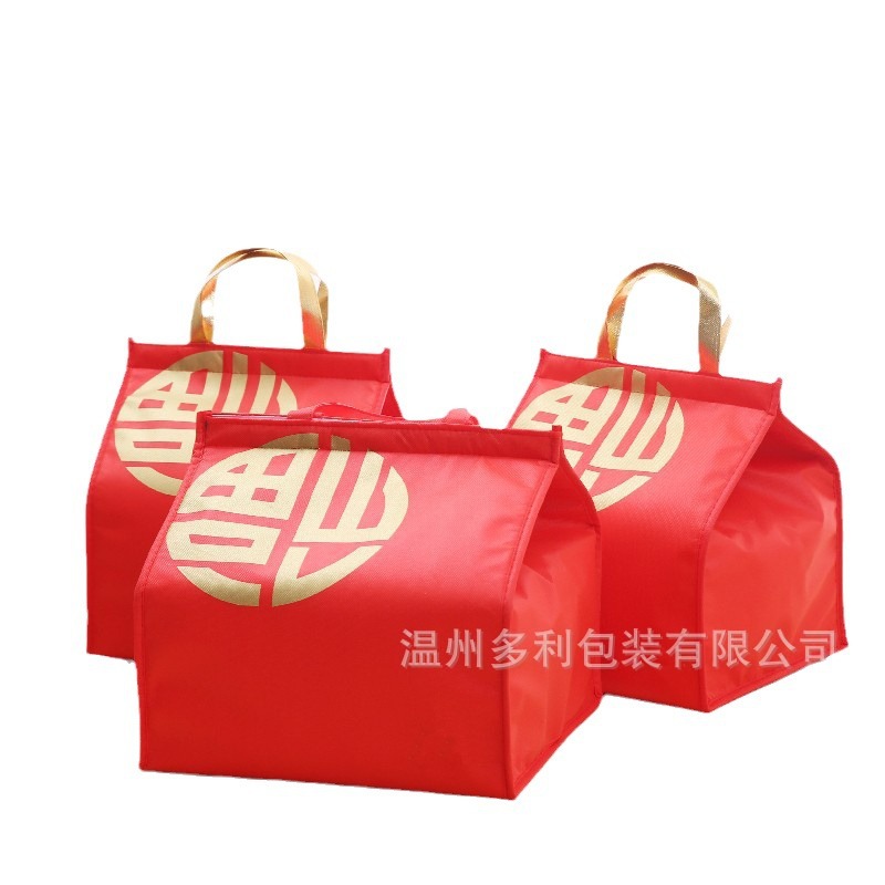 新年福袋新春福大礼包福字保温袋海鲜牛肉丸保冷袋水饺特产礼品袋
