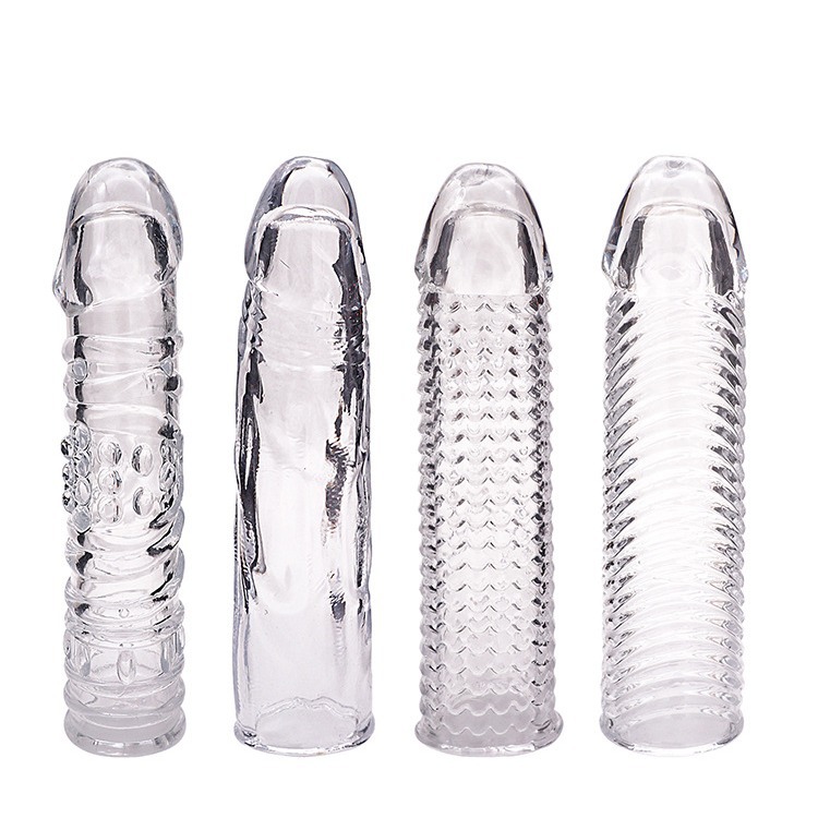 套子透明阳具套阴茎男用加长加粗可穿戴软款情趣成人用品便携式