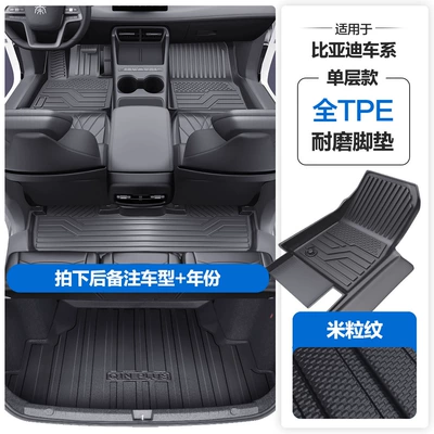 of the Door Sills, Modelə uyğun ayaqaltı - please-leave-a-message-or-note-the-model-year-when-placing-an-order-rice-grain-pattern-tpe-door-sill-mat-tpe-trunk-mat