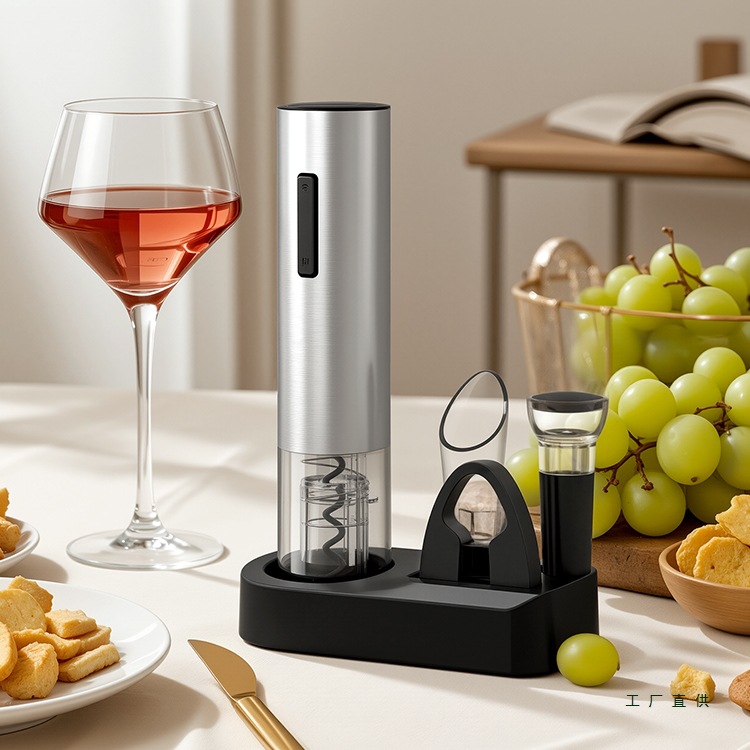 红酒开瓶器电动家用启瓶器起子自动起瓶器可选不锈钢款开酒器2313