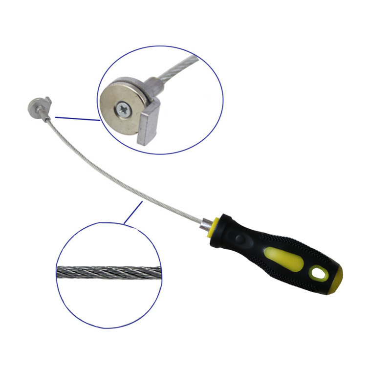 Car Oil Pan Screw Removal Tool, Magnetic Oil Drain Screw Remover, Magnetic Transmission Suction Head Wrench