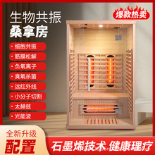 远红外线桑拿房双人汗蒸房家用光波房远红外频谱干蒸湿蒸桑拿热疗