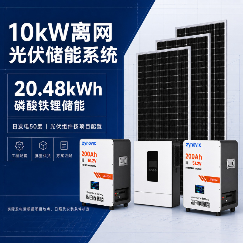 Photovoltaic lithium battery solar-powered