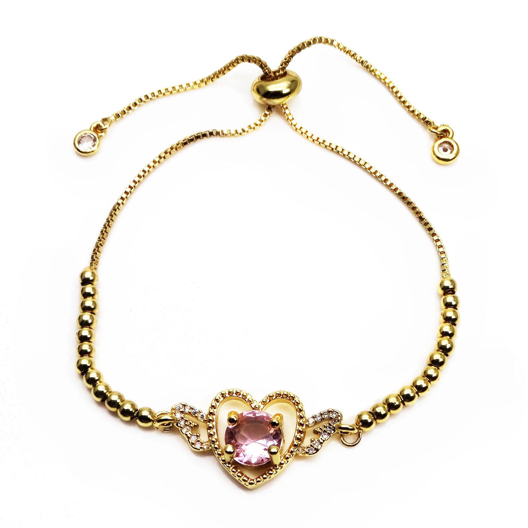 Zirconium natural stone, bracelet, accessories, micro incrustation