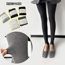 竖纹三个厚度秋冬打底裤女加绒加厚灰色系百搭压力连裤袜外穿批发