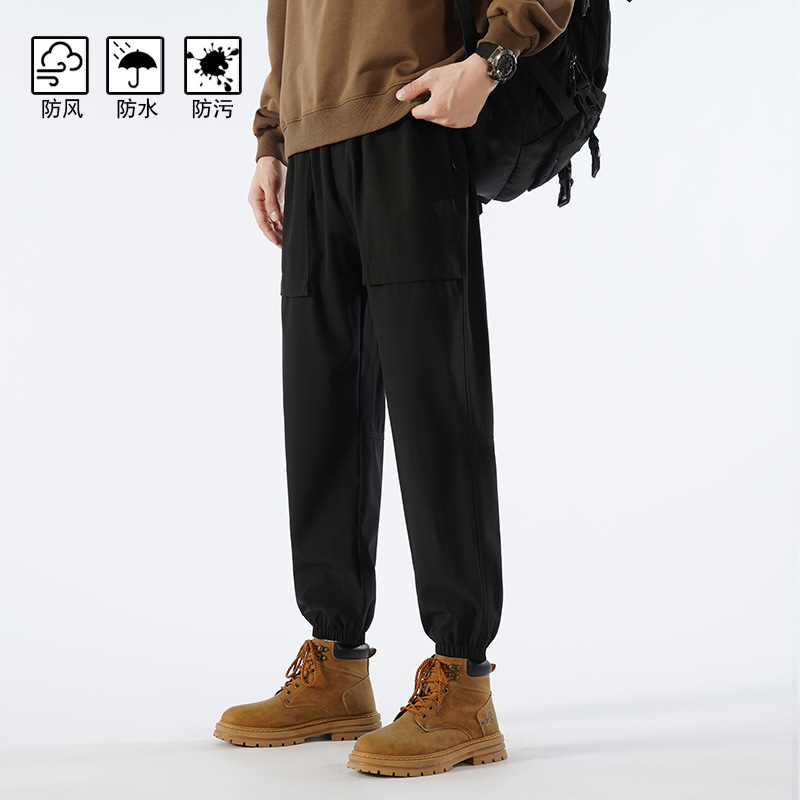 2025 Autumn and Winter Men's Windproof Cargo Pants Couple Casual Long Pants American Style Hiking Waterproof Pants