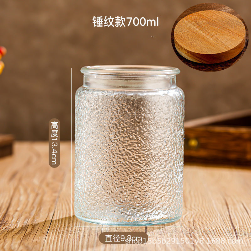 Chino retro Begonia flor vidrio sellado tarro caramelo snack tarro de almacenamiento frutos secos tuerca de almacenamiento tarro