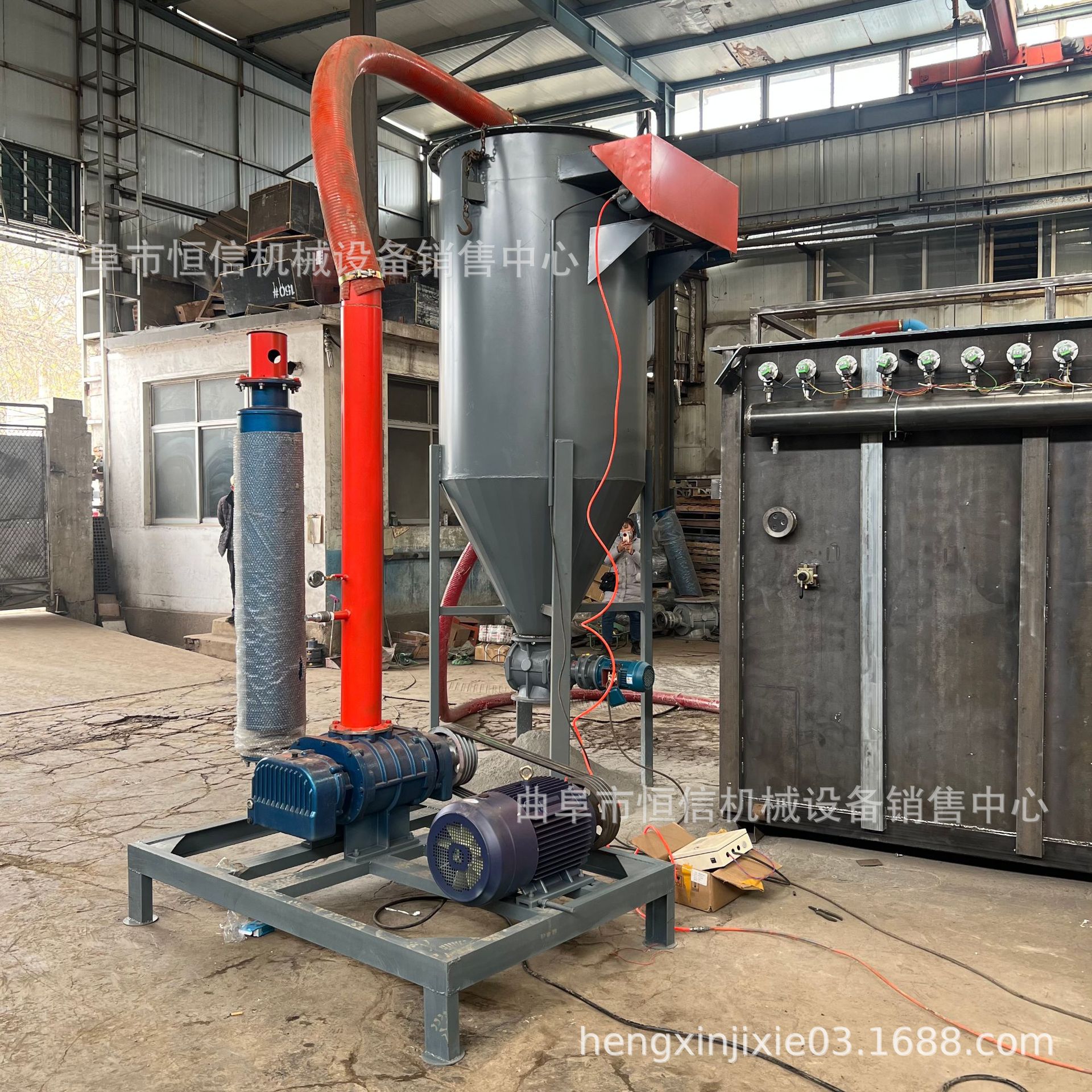 库房碳酸钙粉末吨包气力吸灰机zcjb 石灰石粉气力抽灰机 恒信直供