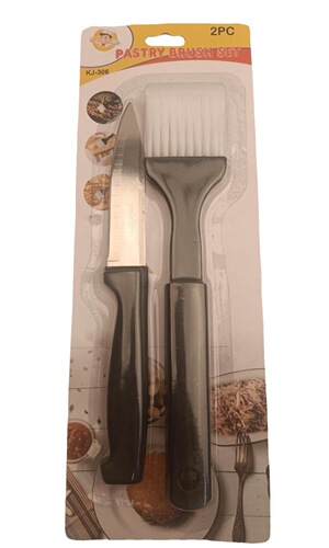 Fried skewers, fried dough sticks, oil brush, baking brush, sauce brush, commercial high-temperature resistant kitchen tool, plastic handle, barbecue special bristle brush 