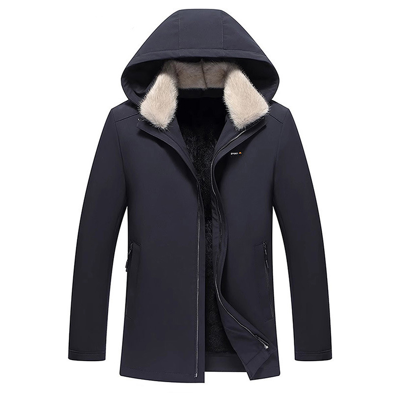 New park suit men's mink fur whole mink fur liner nylon overcome Haining short fur one-piece fur coat
