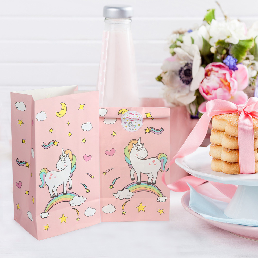 跨境热卖 软萌粉色独角兽糖果袋 缤纷色彩搭配 ins 风氛围感拉满
