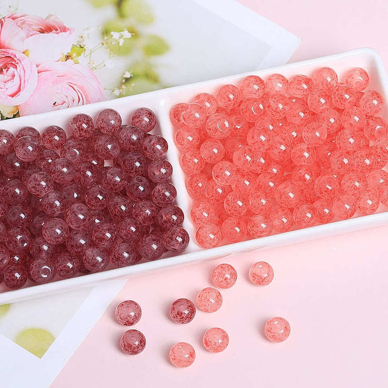 Imitation Natural Strawberry Crystal Glass Beads Handmade DIY Bracelet Necklace Glass Beads Jewelry Materials Accessories Wholesale Imitation Natural Strawberry Crystal Glass Beads Handmade DIY Bracelet Necklace Glass Beads Jewelry Materials Accessories Wholesale