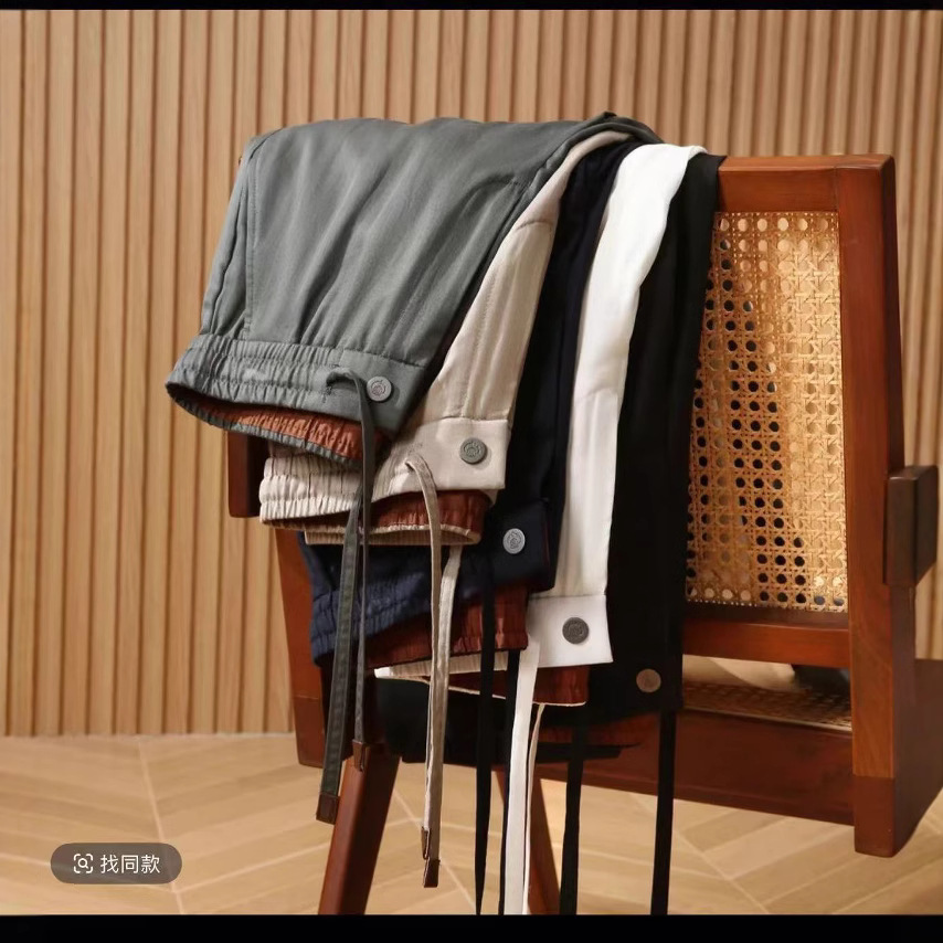 High-end Tencel Linen Spring and Summer Old Money Style Lightweight Breathable Comfortable Casual Straight Linen Trousers for Men and Women