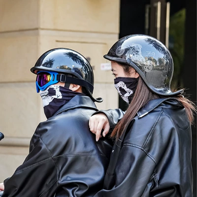 helmet, women's motorcycle half helmet, summer — Motosiklet kaskı (dəbilqə)