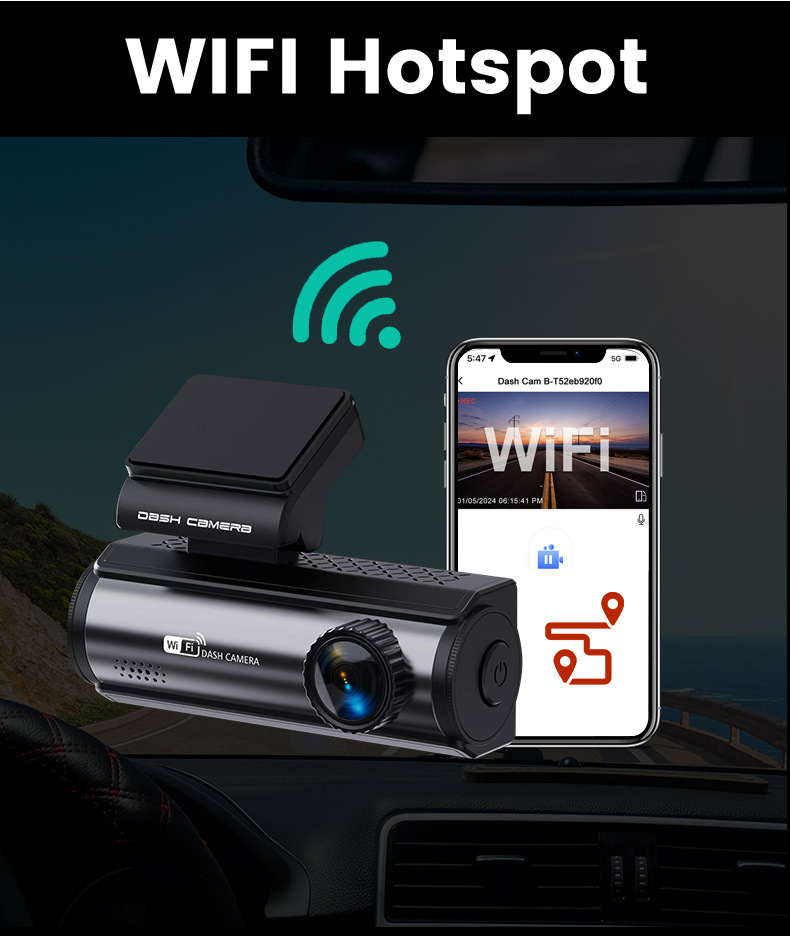 New 3.2inch Hd 4K+1080P Driving Recorder Front and Rear Dual Recording Night Vision Hd Car Recorder Wif
