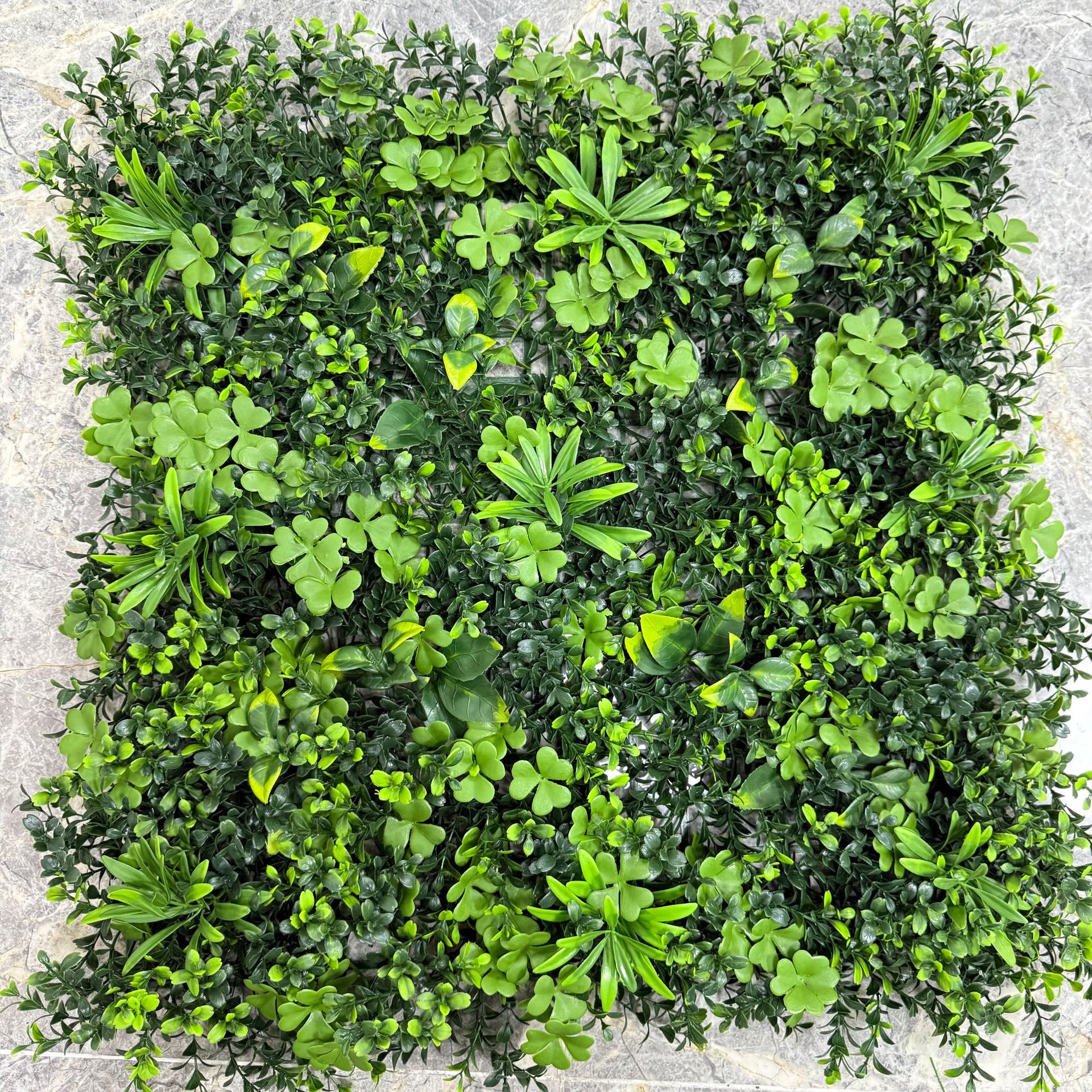 Flor artificial creativa Pared de césped decorativo interior planta verde techo artificial pared de fondo fábrica al por mayor Pared de Planta artificial