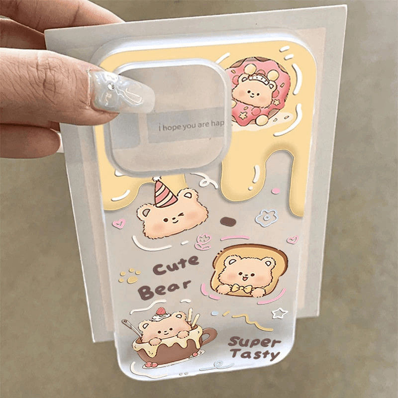 Butter Bear Frog Suitable for Apple 16 Mobile Phone Case Iphone15 Soft Case 14Plus Fun 13 Cute 12/X