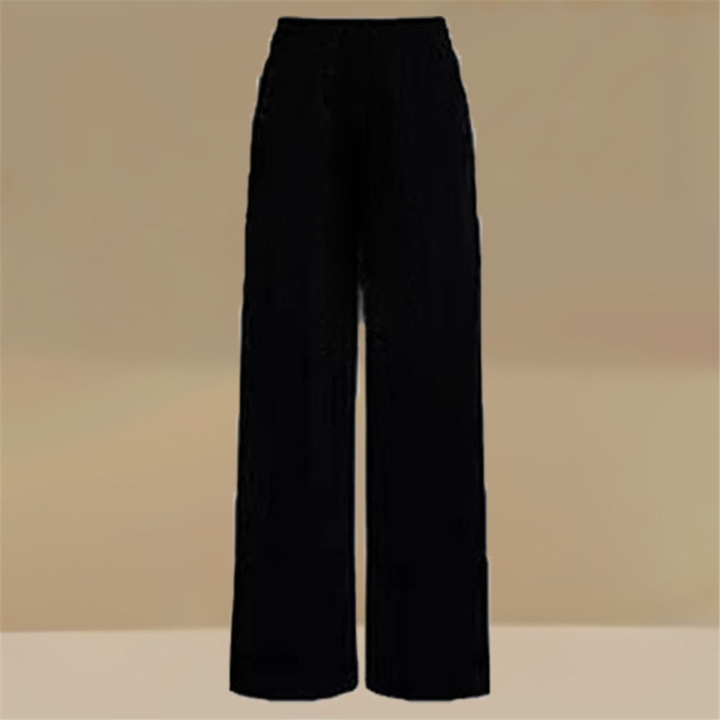 블랙 와이드 팬츠
