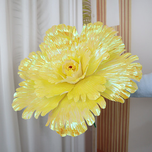 Large-scale simulation peony flower National Day stage event layout window display shooting props bright peony fake flowers