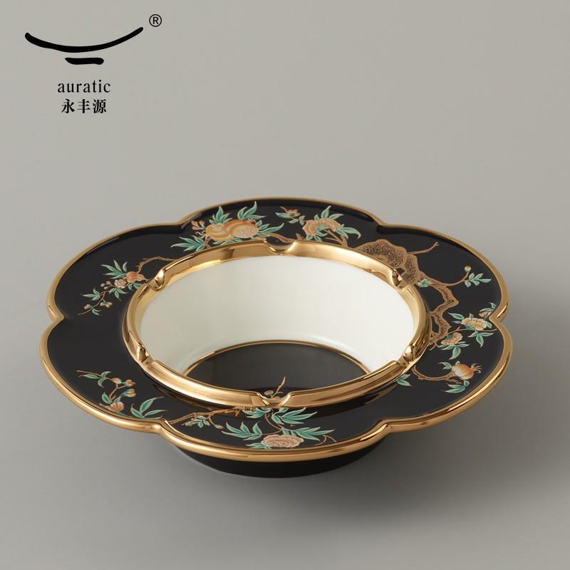 [Yongfengyuan Wholesale] [Group Buying Consultation] Yongfengyuan Pomegranate Home Tableware Parts Ceramic Ashtray