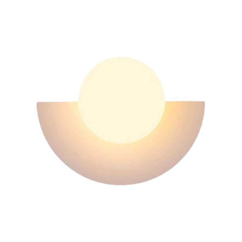 现代简约七彩扇形壁灯马卡龙儿童房北欧艺术客厅背景墙LED灯具|undefined