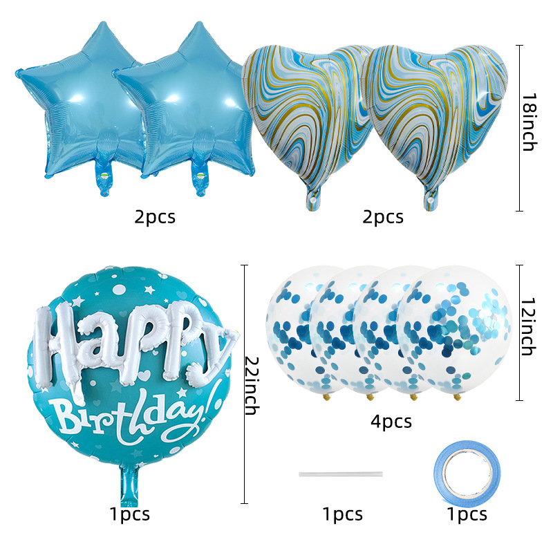 Birthday Festival Birthday Simple Style Classic Style Letter Aluminum Film Birthday Balloons